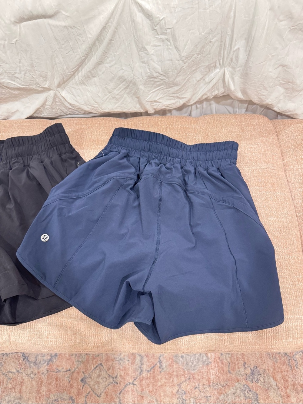 Bundle of 2 Lululemon Shorts – Black & Navy Athletic Running Shorts